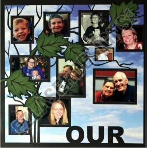 our family tree left sample ez laser designs