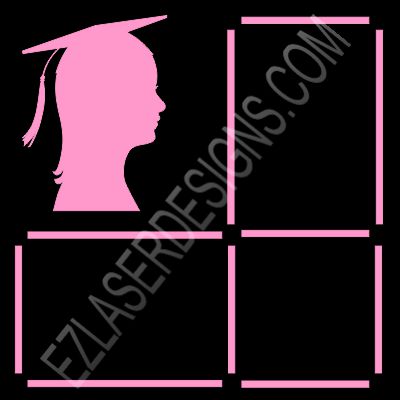 female graduate silhouette