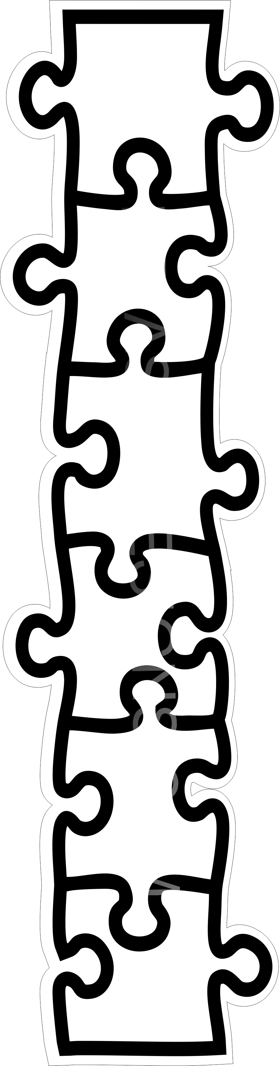 Puzzle Border EZ Laser Designs